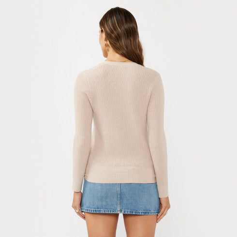 Waffle Knit Long Sleeve Wrap Cardigan